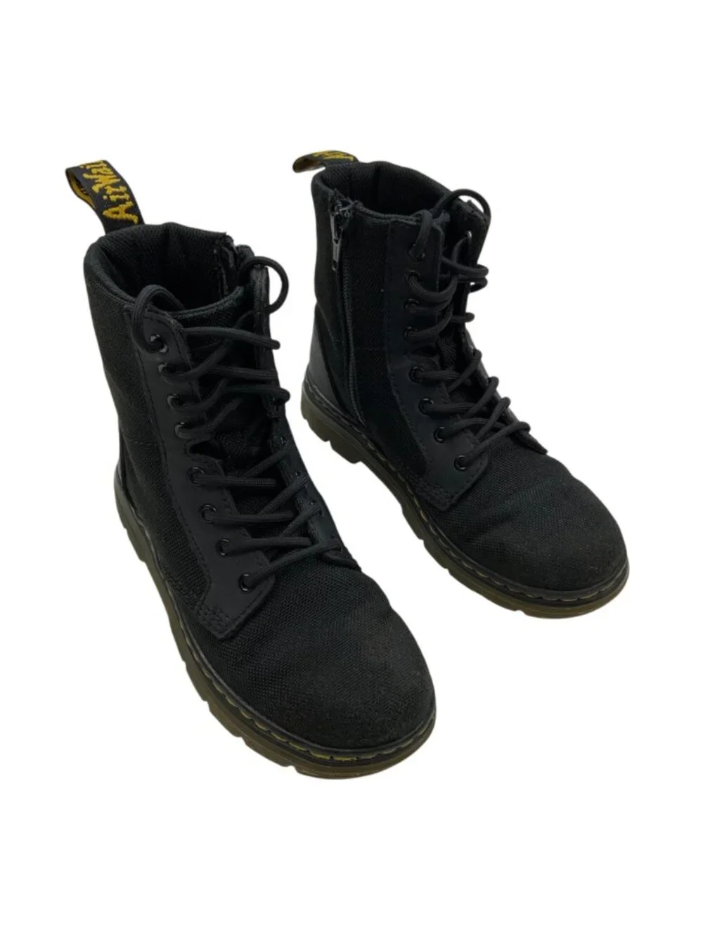 Dr Martens Junior Combs Extra Tough Poly Casual Boots 1 Black